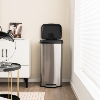 Costway Κάδος Απορριμμάτων Υψηλής Χωρητικότητας 68L με Αθόρυβο Κλεί...