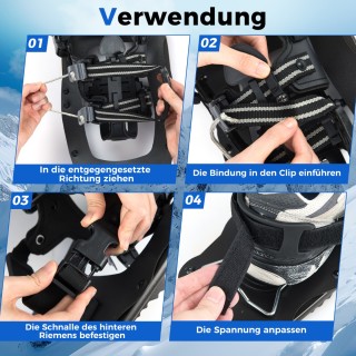 Costway Χιονοπέδιλα με Αναρρίχηση & Μπαστούνια Πεζοπορίας με Τσάντα... Costway Χιονοπέδιλα με Αναρρίχηση & Μπαστούνια Πεζοπορίας με Τσάντα...