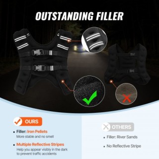 VEVOR  Γιλέκο Βάρους 16lb για Άνδρες & Γυναίκες για Προπόνηση Δύναμ...