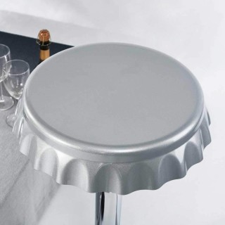 BAKAJI  Σετ 2 Σκαμπό Μπαρ Κουζίνας Καθίσματα Σχήμα Καπάκι Μπουκαλιο...