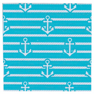 Villa dEste Home Σετ 4 Σουβέρ από Ξύλο MDF σε Παραθαλάσσιο Στυλ Τυρ...