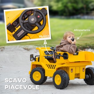 Παιχνίδι φορτηγό AIYAPLAY Caterpillar με άδεια χρήσης με τηλεχειρισ...