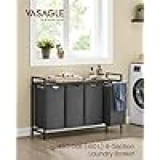 VASAGLE Καλάθι Ρούχων 4 Θέσεων με Ράφι και Αποσπώμενες Επενδύσεις 1... VASAGLE Καλάθι Ρούχων 4 Θέσεων με Ράφι και Αποσπώμενες Επενδύσεις 1...