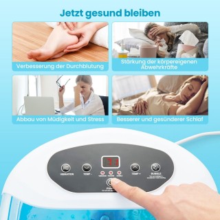 Ηλεκτρική Συσκευή Υδρομασάζ Ποδιών 500 W Χρώματος Μπλε COSTWAY ES10... Ηλεκτρική Συσκευή Υδρομασάζ Ποδιών 500 W Χρώματος Μπλε COSTWAY ES10...