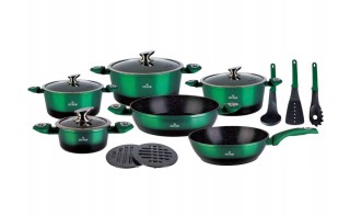 Σετ Κατσαρόλες με Επίστρωση Γρανίτη Πράσινο ZILNER ZL-8521 Σετ Κατσαρόλες με Επίστρωση Γρανίτη Πράσινο ZILNER ZL-8521