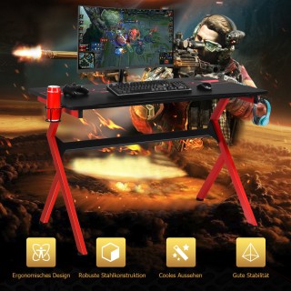 Costway Παιχνιδότραπέζι με ρυθμιζόμενα πόδια, θήκη ποτηριού και γάν...