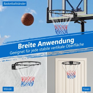 Costway Μίνι Μπασκέτα Ø45cm για Πόρτα & Τοίχο - Μαύρο SP37875BK Costway Μίνι Μπασκέτα Ø45cm για Πόρτα & Τοίχο - Μαύρο SP37875BK