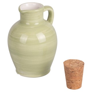 Villa dEste Home Μίνι καράφα λαδιού 95 ml από κεραμικό με φελλό πώμ... Villa dEste Home Μίνι καράφα λαδιού 95 ml από κεραμικό με φελλό πώμ...