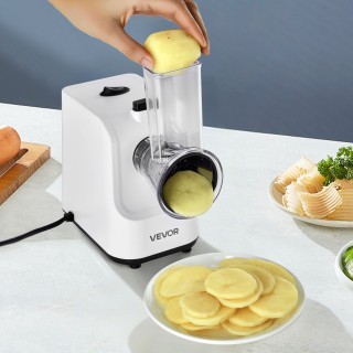 VEVOR Ηλεκτρικός Τρίφτης Τυριού & Σαλατοκόπτης 200W με 5 Εξαρτήματα...