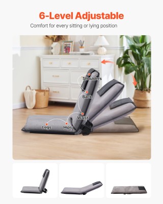 Πτυσσόμενη Πολυθρόνα Δαπέδου με Στήριξη Πλάτης και 6 Θέσεις Ρύθμιση... Πτυσσόμενη Πολυθρόνα Δαπέδου με Στήριξη Πλάτης και 6 Θέσεις Ρύθμιση...