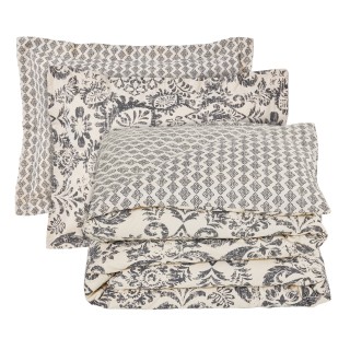 DAS HOME Μοναδικά Σεντόνια Happy σε Μαύρο και Taupe 502108109677