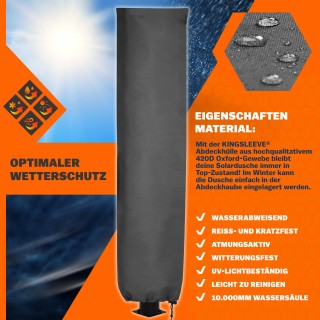 Ηλιακό Ντους 215 x 15 x 15 cm 20L Μαύρο 102547 Monzana Ηλιακό Ντους 215 x 15 x 15 cm 20L Μαύρο 102547 Monzana