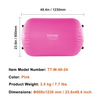 Φουσκωτός Αεροκύλινδρος Γυμναστικής VEVOR με Αντλία GTZKFQD4024IAB... Φουσκωτός Αεροκύλινδρος Γυμναστικής VEVOR με Αντλία GTZKFQD4024IAB...