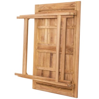 BAKAJI Πτυσσόμενο Ορθογώνιο Τραπέζι Κήπου από Τικ 120 x 70 Εξωτερι... BAKAJI Πτυσσόμενο Ορθογώνιο Τραπέζι Κήπου από Τικ 120 x 70 Εξωτερι...