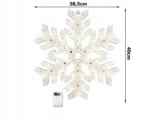 Verk Group Φωτεινό Παράθυρο Χιονονιφάδας LED 40cm STAR Διάκοσμος 59... Verk Group Φωτεινό Παράθυρο Χιονονιφάδας LED 40cm STAR Διάκοσμος 59...