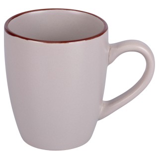 Galileo  Σετ 6 τμχ  Κούπα 360 ml σε πέτρινο σκεύος με καφέ περίγραμ...