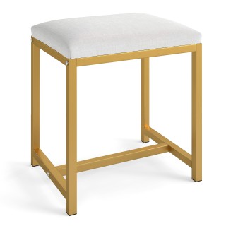 Costway Σκαμπό Μακιγιάζ με Μαλακό Επενδεδυμένο Κάθισμα και Μοντέρνα...