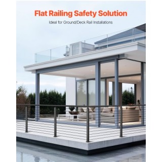 VEVOR Κατακόρυφη Στήλη Καλωδιακής Κάγκελης 42x1x2 ιντσών Προ-τρυπημ... VEVOR Κατακόρυφη Στήλη Καλωδιακής Κάγκελης 42x1x2 ιντσών Προ-τρυπημ...