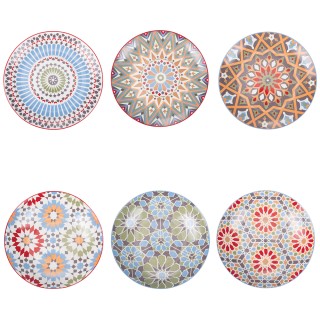 Villa DEste Σετ 6 τμχ Πιάτο φρούτων από πορσελάνη εξωτικού στυλ Ca... Villa DEste Σετ 6 τμχ Πιάτο φρούτων από πορσελάνη εξωτικού στυλ Ca...