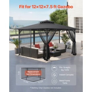 VEVOR Αντικατάσταση Δικτύου Κιόσκι 12x12x7.5 ft Πατιό LTWZDL12FT12G... VEVOR Αντικατάσταση Δικτύου Κιόσκι 12x12x7.5 ft Πατιό LTWZDL12FT12G...