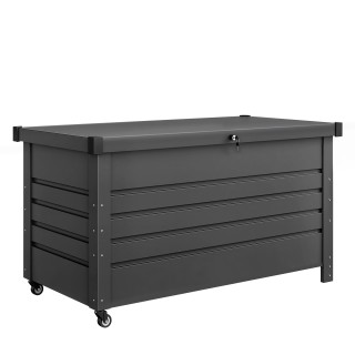 Outsunny Μεταλλικό Μπαούλο 350 L με Κλειδωτό Καπάκι, Ρόδες και Πλαϊ... Outsunny Μεταλλικό Μπαούλο 350 L με Κλειδωτό Καπάκι, Ρόδες και Πλαϊ...