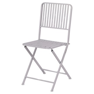 Galileo Λευκή σατινέ μεταλλική πτυσσόμενη καρέκλα Eden Est 5921808