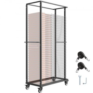 VEVOR Καρότσι Αποθήκευσης Καρεκλών με Ρόδες Κλειδώματος ZYTCYCHS60G... VEVOR Καρότσι Αποθήκευσης Καρεκλών με Ρόδες Κλειδώματος ZYTCYCHS60G...