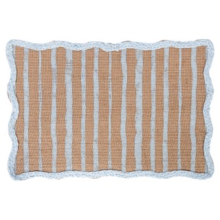 Villa DEste  Σετ 6 τμχ Τραβέρσα 45x30 cm από γιούτα και χαρτί με κυ...