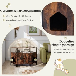 Costway Ντουλάπι Γάτας με Διπλή Πόρτα και Επιπλέον Χώρο Αποθήκευση... Costway Ντουλάπι Γάτας με Διπλή Πόρτα και Επιπλέον Χώρο Αποθήκευση...