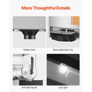 VEVOR 12L Εμπορική Μηχανή Γρανίτας για Μαργαρίτες και Smoothies - Δ... VEVOR 12L Εμπορική Μηχανή Γρανίτας για Μαργαρίτες και Smoothies - Δ...