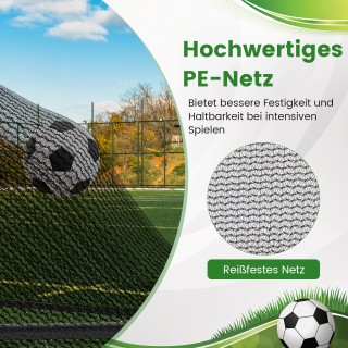 Costway Πτυσσόμενη Εστία Ποδοσφαίρου 150x71x76 εκ. με Μεταλλικό Σκε...