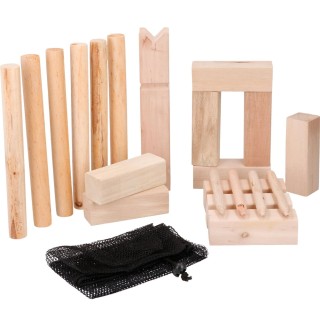 BAKAJI Ξύλινο Σκανδιναβικό Παιχνίδι Σκάκι με Θήκη - Επιτραπέζιο Βίκ...