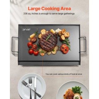 VEVOR Επίπεδη Σχάρα 24x16 Carbon Steel BBQ SCJPTG2516INF3XQ4V0