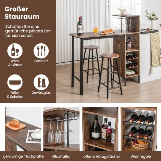 Costway Σετ Ρουστίκ Μπαρ Τραπέζι και Σκαμπό για Μοναδική Ατμόσφαιρ... Costway Σετ Ρουστίκ Μπαρ Τραπέζι και Σκαμπό για Μοναδική Ατμόσφαιρ...