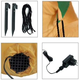 BAKAJI Φουσκωτός Χριστουγεννιάτικος Τάρανδος Μεγάλο Ύψος 120cm Με Φ...