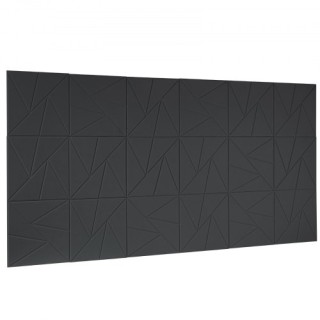 VEVOR 18 Αυτοκόλλητα Ακουστικά Πάνελ 30x30x1 εκ. Μαύρα JZGYBHSLG303...