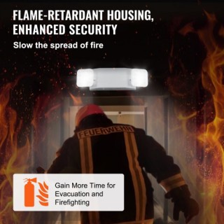 VEVOR 24τμχ Επαγγελματικός Φωτισμός LED Έξοδος με Εφεδρική Μπαταρία...