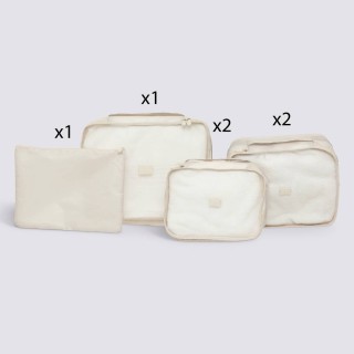 5FIVE Simply smart Σετ 6 τμχ Οργανωτών Ταξιδιού Μπεζ 209360-Beige