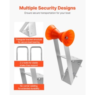 VEVOR Βάση Βαρούλκου Βάρκας με Ρολό για Ποστ 51-76 mm CYJPZJZJZ000F...