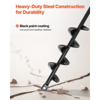 VEVOR Τρυπάνι Γεωτρήσεων Σπιράλ 1.57 x 16.5 ίντσες για Γη LXZZT1G40... VEVOR Τρυπάνι Γεωτρήσεων Σπιράλ 1.57 x 16.5 ίντσες για Γη LXZZT1G40...