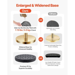 VEVOR 4 Χρυσά Σταντ με 2 Κόκκινα Βελούδινα Σχοινιά και Βάση για Άμμ... VEVOR 4 Χρυσά Σταντ με 2 Κόκκινα Βελούδινα Σχοινιά και Βάση για Άμμ...