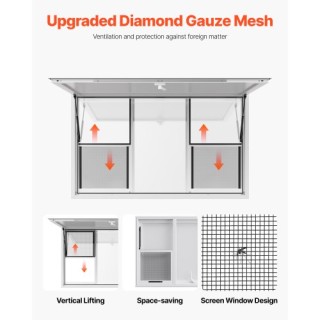 VEVOR Παράθυρο Εξυπηρέτησης Τροχοφόρου Καταστήματος 152x92 cm SXXCF... VEVOR Παράθυρο Εξυπηρέτησης Τροχοφόρου Καταστήματος 152x92 cm SXXCF...