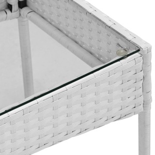 BAKAJI  Σετ Σαλονάκι Πλήρες Καναπές Πολυθρόνες Τραπεζάκι Πολυ Ρατάν...