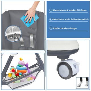 Costway Πολυλειτουργική Καρέκλα Φαγητού 4-σε-1 για Μωρά και Νήπια ... Costway Πολυλειτουργική Καρέκλα Φαγητού 4-σε-1 για Μωρά και Νήπια ...