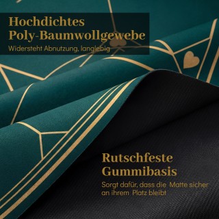 Costway Στρογγυλή επιφάνεια πόκερ Texas Holdem 100 εκ., πτυσσόμενη,...