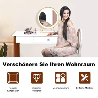 Costway Πολυλειτουργικό Τραπέζι με Λευκή Επιφάνεια και Πόδια από Κ... Costway Πολυλειτουργικό Τραπέζι με Λευκή Επιφάνεια και Πόδια από Κ...