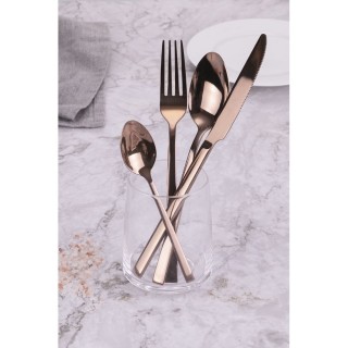 Villa dEste Home Σετ 24 Γυαλιστερές Χάλκινες Ανοξείδωτες Ποδιές Lex...