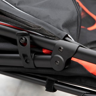 PawHut Πτυσσόμενο καροτσάκι για σκύλους με φερμουάρ εισόδους και πα... PawHut Πτυσσόμενο καροτσάκι για σκύλους με φερμουάρ εισόδους και πα...