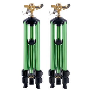 VEVOR Σετ 2 Ρυθμιζόμενοι Εκτοξευτήρες Ποτίσματος σε Τρίποδη Βάση με...