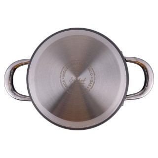 Galileo Κατσαρόλα με καπάκι 24 cm από σφυρήλατο αλουμίνιο με αντικο...